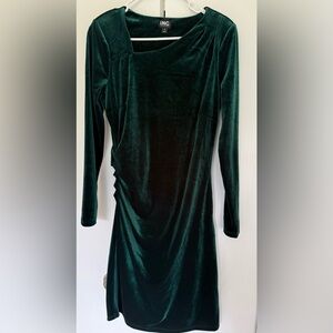 NWOT INC International Concepts Women's Dark Green Velvet Dress